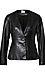 Petite Single Button Faux Leather Jacket Thumb 1