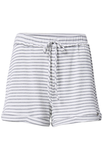 High Rise Striped Shorts Slide 1