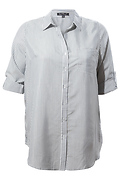 Velvet Heart Buttoned Front Striped Top