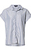 Short Sleeve Button Front Striped Top Thumb 1