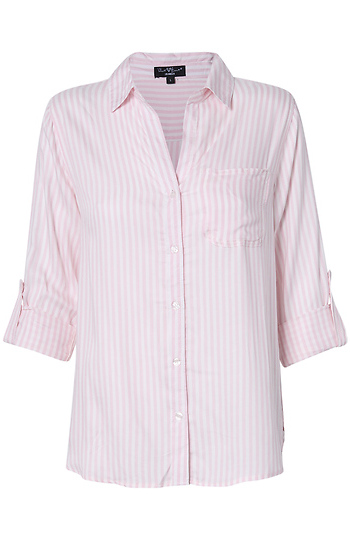 Velvet Heart Striped Shirt Slide 1