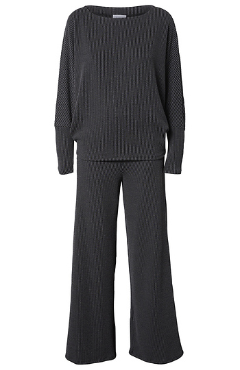 Textured Matching Top & Pant Set Slide 1