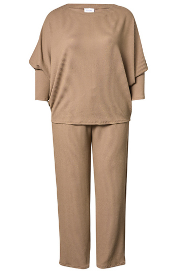 Textured Matching Top & Pant Set Slide 1