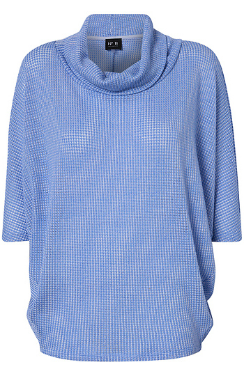 Cowl Neck Dolman Sleeve Top Slide 1