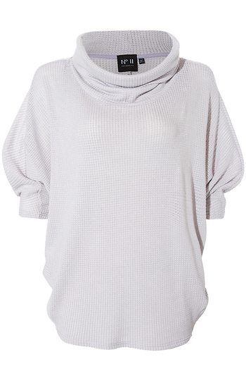 Cowl Neck Dolman Sleeve Top Slide 1