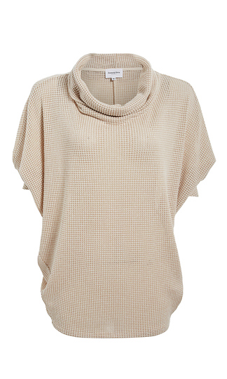 Cowl Neck Dolman Sleeve Top Slide 1