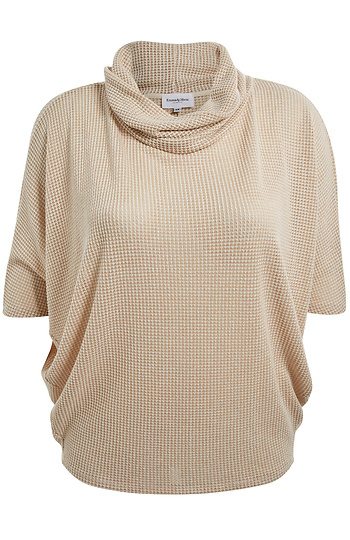 Cowl Neck Dolman Sleeve Top Slide 1