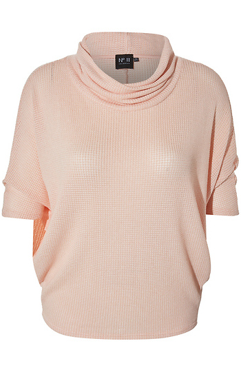 Cowl Neck Dolman Sleeve Top Slide 1