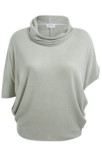 Cowl Neck Dolman Sleeve Top Slide 1
