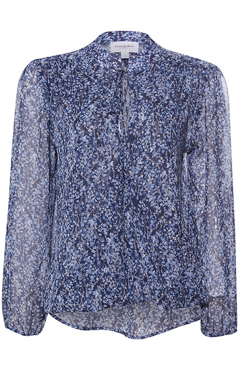 Printed Surplice Blouse Slide 1