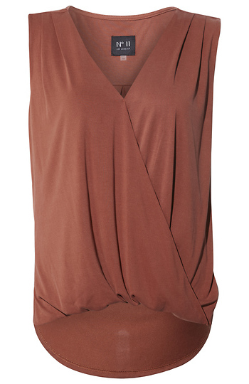 Sleeveless Surplice Top Slide 1