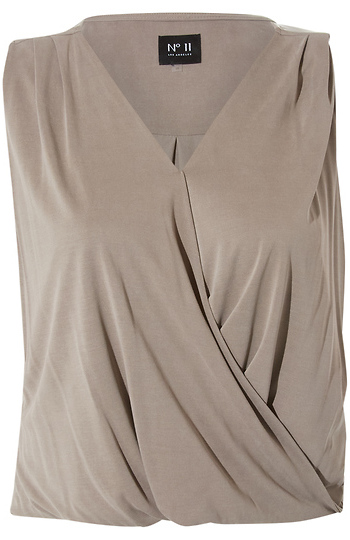 Sleeveless Surplice Top Slide 1
