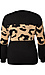 Animal Print Block Long Sleeve Top Thumb 2