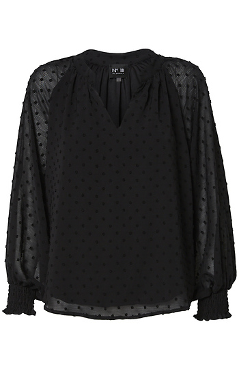 Swiss Dot Blouse Slide 1