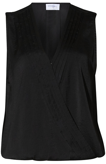 Sleeveless Pleat Top Slide 1