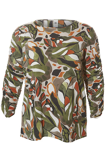 Ruched Sleeve Top Slide 1