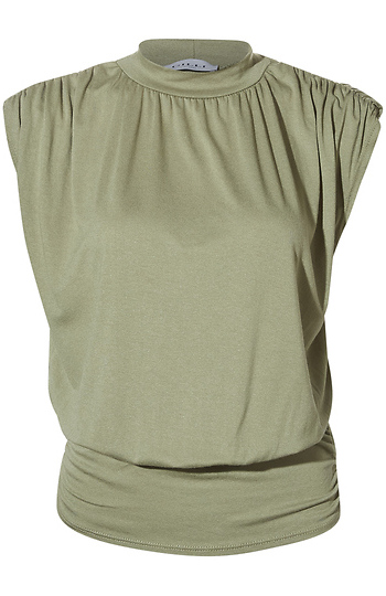 Mock Neck Banded Hem Top Slide 1