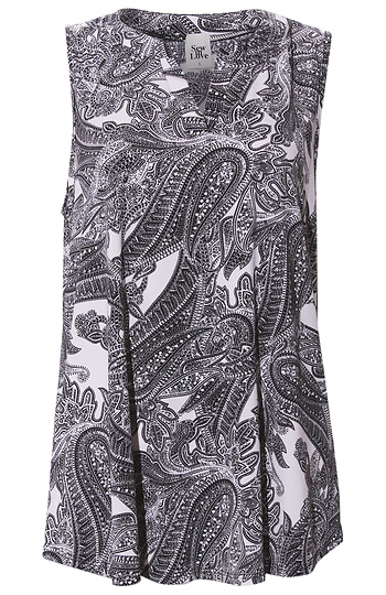 Paisley Sleeveless Top Slide 1