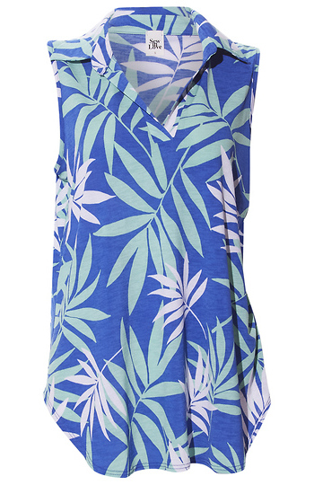 Tropical Print Tank Top Slide 1