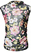 Sleeveless Mesh Print Top Thumb 1