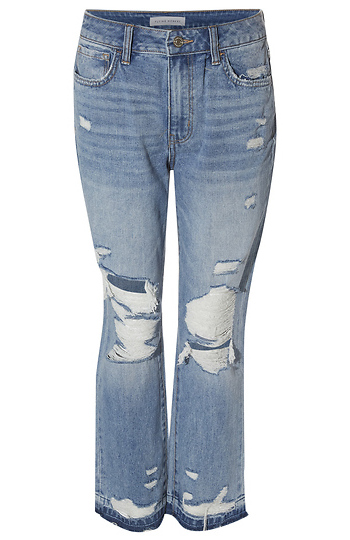 High Rise Straight Denim Slide 1