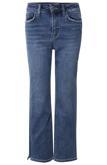 High Rise Stretch Ankle Straight Slide 1