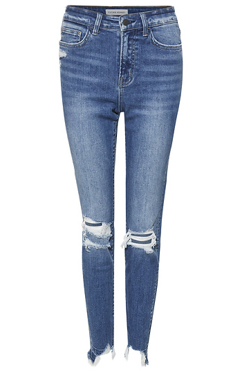 High Rise Ankle Denim Slide 1