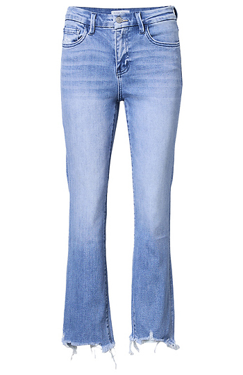 Frayed Hem Straight Leg Slide 1