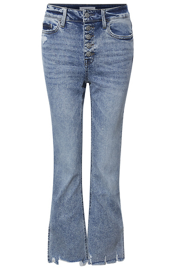 Flying Monkey High Rise Crop Flare Jean Slide 1