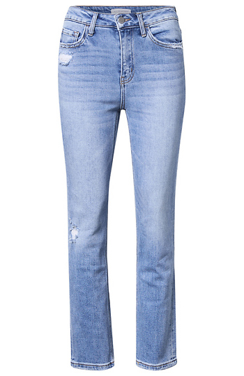Cropped Straight Jean Slide 1