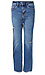 Mid Rise Distress Hem Straight Jean Thumb 1
