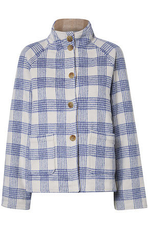 Reversible Plaid Jacket in Blue Multi XS - XXL | DAILYLOOK