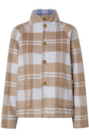 ジャケット・アウター Reversible Plaid Wool TraditionalJacket Reversible Plaid Jacket in Blue Multi XS - XXL | DAILYLOOK