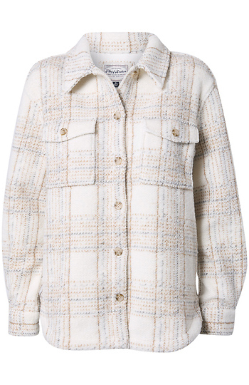 Plaid Knit Shacket Slide 1