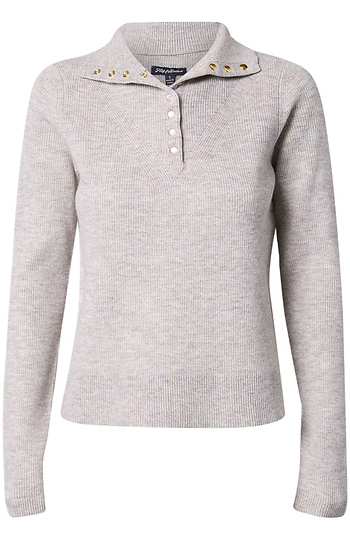 Collared Mock Neck Sweater Slide 1