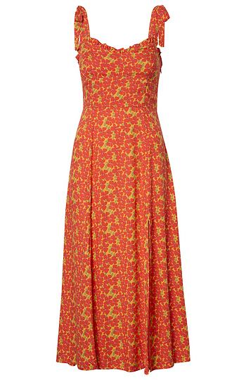 Midi Dress with Slit Slide 1