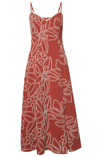 Floral Midi Dress Slide 1