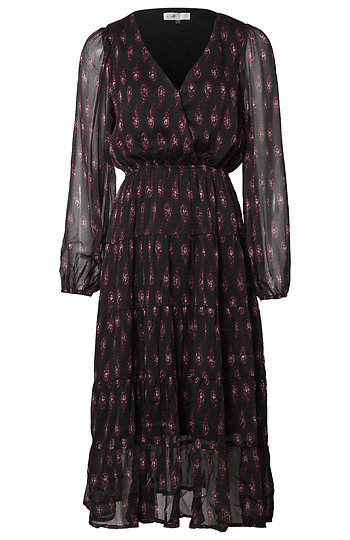 Paisley Print Midi Dress Slide 1