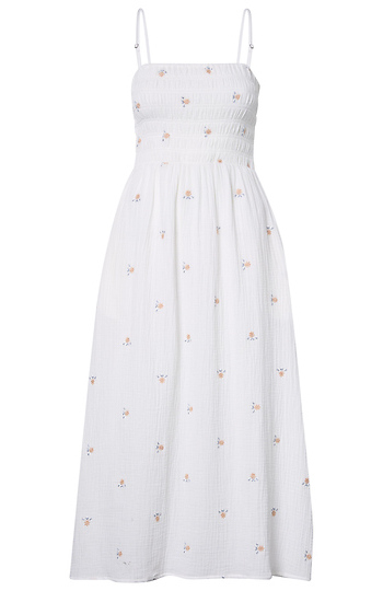 Floral Embroidered Dress Slide 1