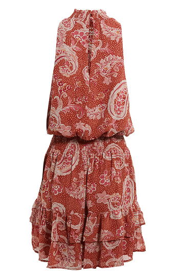 High Neck Printed Mini Dress Slide 1