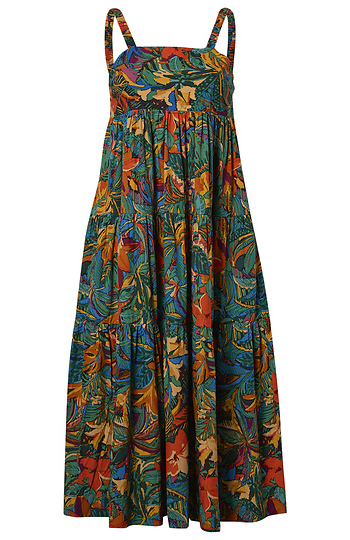 Tropical Print Maxi Dress Slide 1