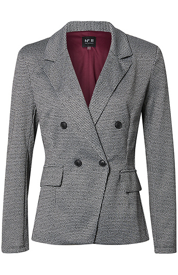 Double Breasted Fitted Blazer Slide 1