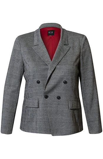 Double Breasted Fitted Blazer Slide 1