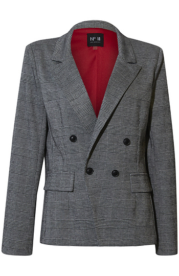 Double Breasted Fitted Blazer Slide 1