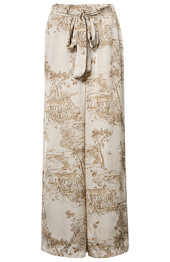 Printed Wide Leg Pants Slide 1