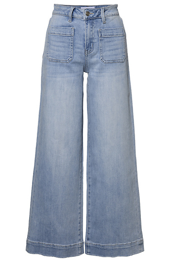 Petite Wide Leg Denim Slide 1