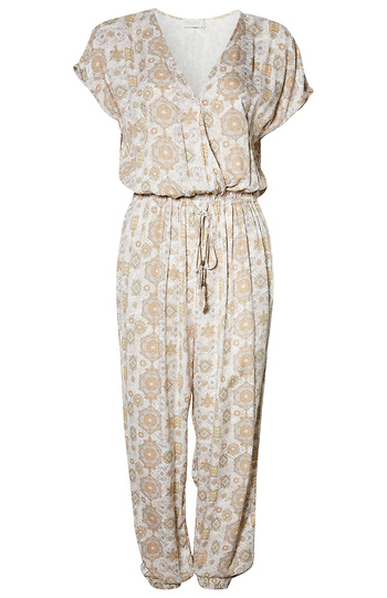 Surplice Printed Jumpsuit Slide 1