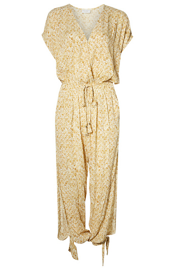 Ankle Tie Printed Jumpsuit Slide 1