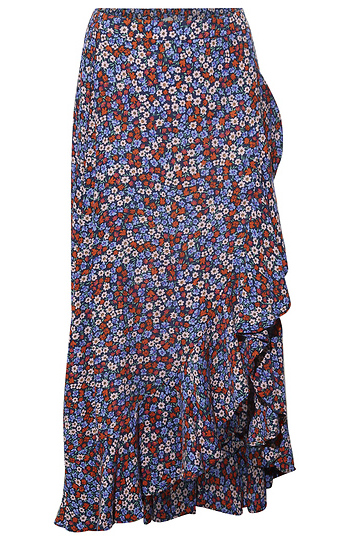 Floral Midi Skirt Slide 1