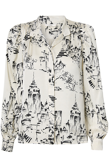 Landscape Graphic Blouse Slide 1